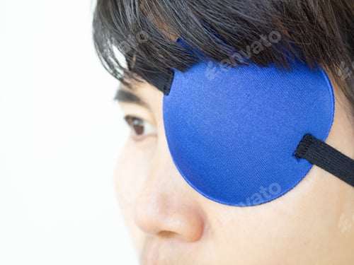 Preview: Woman Eye patch Pterygium Surgery Eye Medical