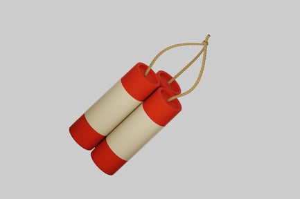 Preview: Two cylindrical objects with a red and beige color scheme.