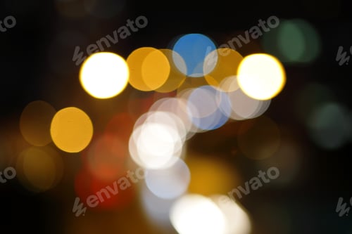 Preview: Christmas light background in blur