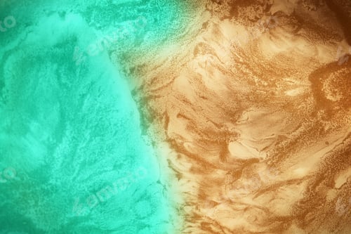 Preview: Light brown and blue wave texture of the background wall. Prerequisites for design.