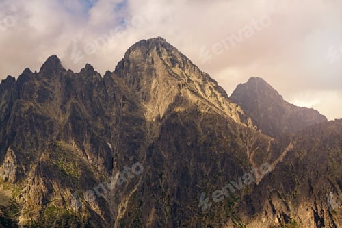 Preview: View on Lomnicky Stit in high Tatra Mountains