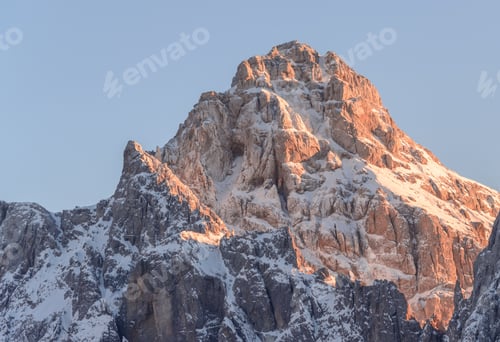 Preview: Mountain panorama at sunset