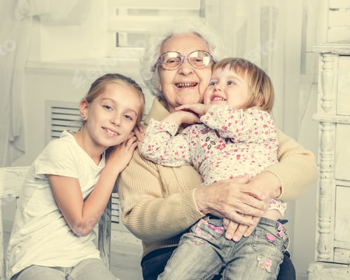 Preview: greatgrandmother with two greatgranddaughters