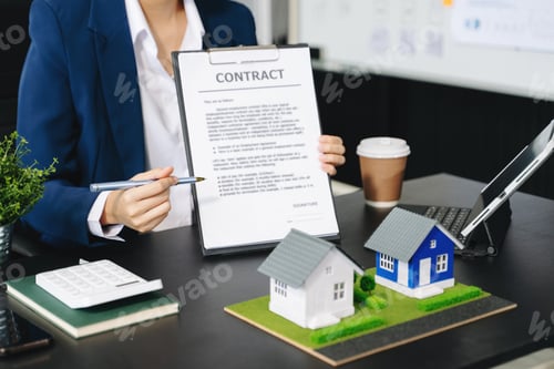 Preview: Considering buying a home, investing in real estate. Broker signs a sales agreement.
