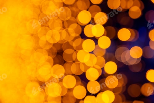 Preview: Abstract circular bokeh background of Christmaslight. bokeh from garlands. background for screensave