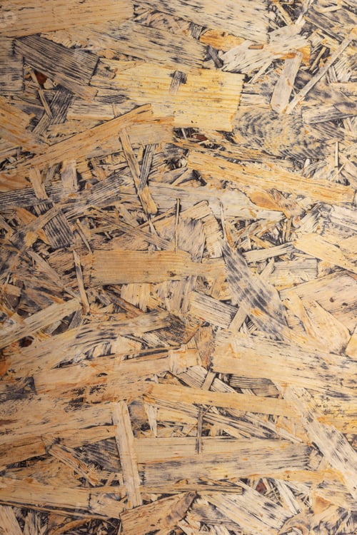 Preview: Wood osb background texture. Wooden tabletop top view with copy space