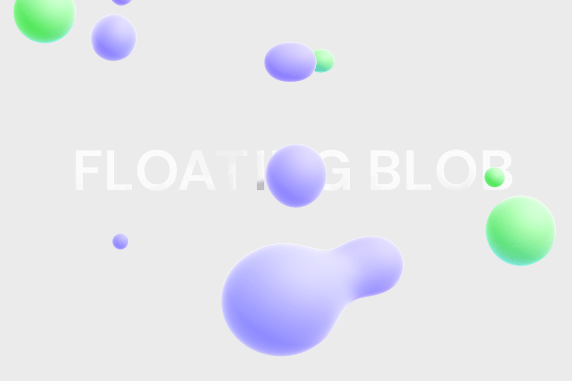 Floating Blob 3D, Incl. abstract & blob - Envato