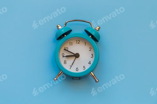 Preview: Blue clock, time symbol