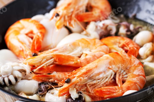 Preview: Seafood Preparation in a Pan.