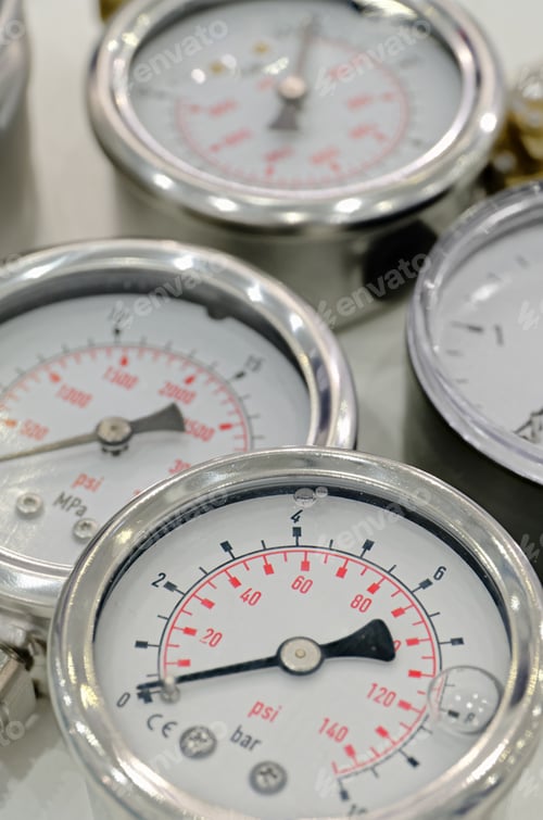 Preview: Several asssorted pressure gauges
