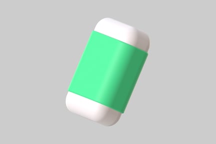 Preview: Modern mint eraser