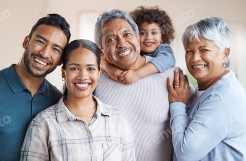 Preview: This is a family affair. Shot of a family spending time together at home.