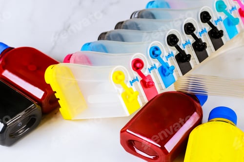 Preview: Color with external color tanks, on inkjet printers in large machines