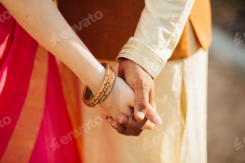 Preview: interracial marriage, white and black hands, different people, love without borders