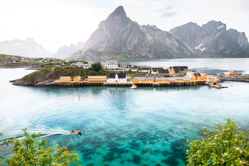 Preview: Beautiful landscape in Lofoten Islands in Summer, Norway