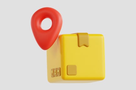Preview: 3D Cartoon Delivery Location Asset
