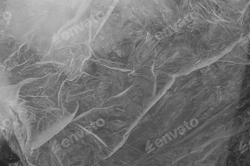 Preview: crumpled plastic bag cellophane texture background