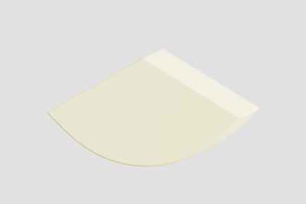 3D Abstract Geometry Scalene Triangle Curve