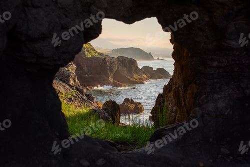 Preview: coast landscape at sunset