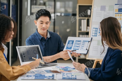 Preview: Business people meeting concept design ideas at office.