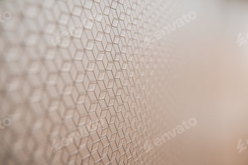 Preview: Background with soft geometric pattern focused close-up and copy space