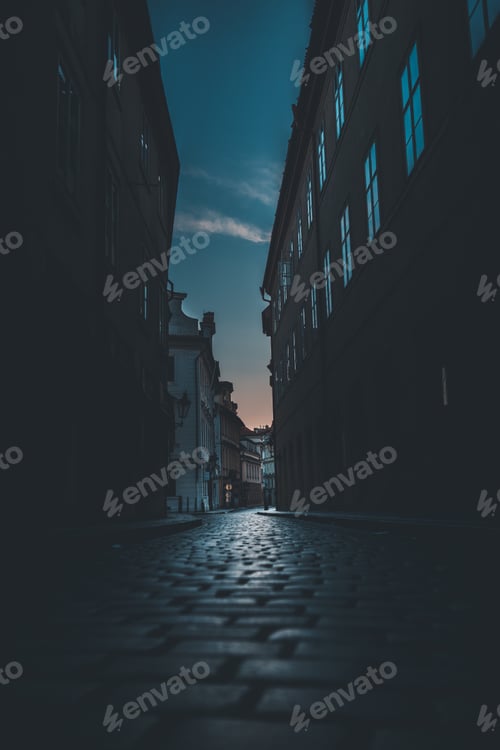 Preview: Sunset above the city