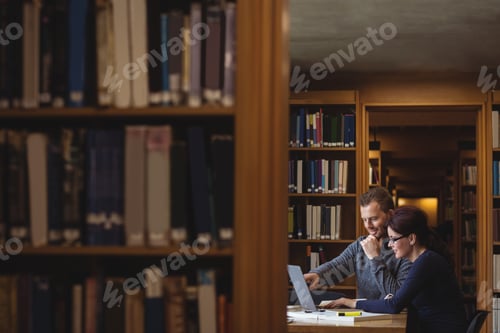 Preview: Mature students working together in college library