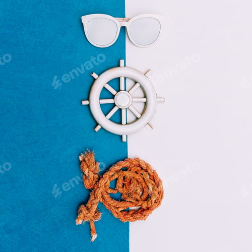 Preview: Sea set. Vacation. Minimal art