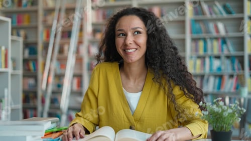 Preview: Latina Caucasian Hispanic woman reading favorite book novel interested female plot twist girl