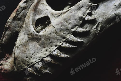 Preview: bones dinosaur head paleo jurassic history earth natural science predator carnivore