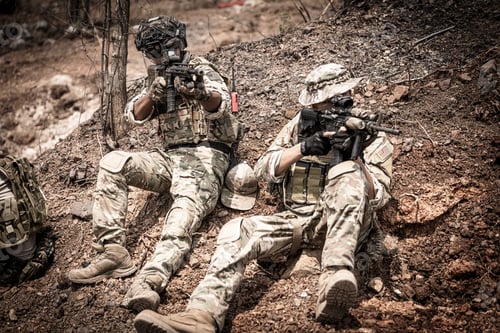 Preview: US marines in the mountains during the military operation