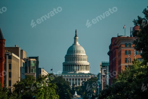 Preview: Dome of the United States Capitol building. Washington, D.C, United States.