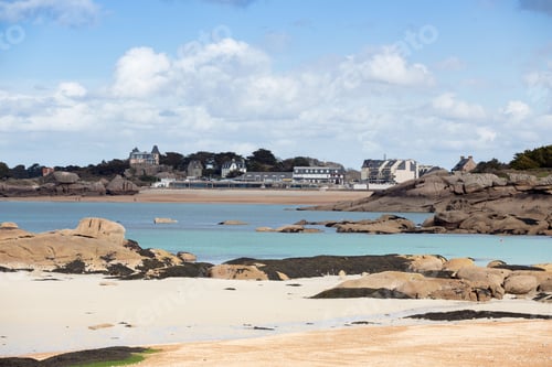 Preview: typical Brittany coast in the north of France