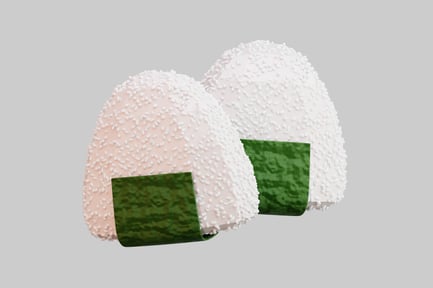 Preview: Stylized 3D Japanese Onigiri