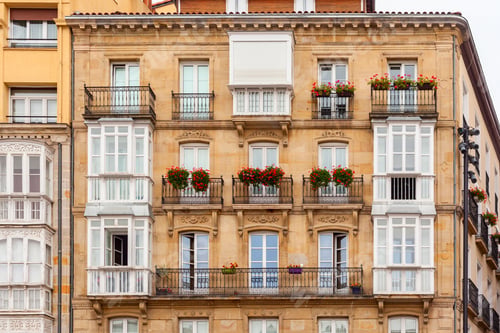 Preview: Beautiful typical building in Vitoria-Gasteiz, Basque Country, Spain