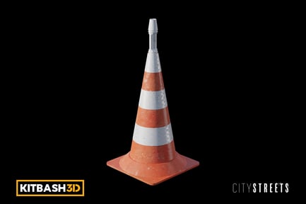 Preview: Kitbash: City Streets - Road Cone C