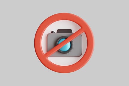 Preview: No food photography symbol