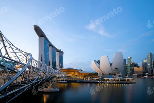 Preview: Marina Bay area in Singapore city.