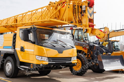 Preview: Self-propelled crane is a cable-operated crane. Crane with a hydraulic drive and a telescopic boom.