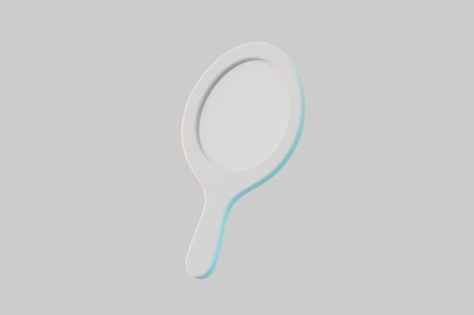 Preview: Simple handheld vanity mirror accessory