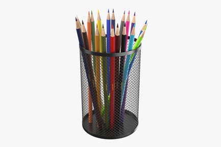 Preview: Wired Pencil Holder with Colored Pencils