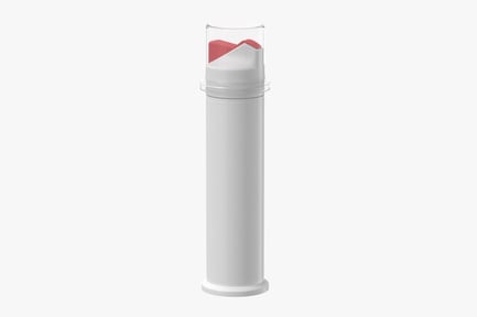 Preview: Toothpaste Tube with Blank Label & Red Paste