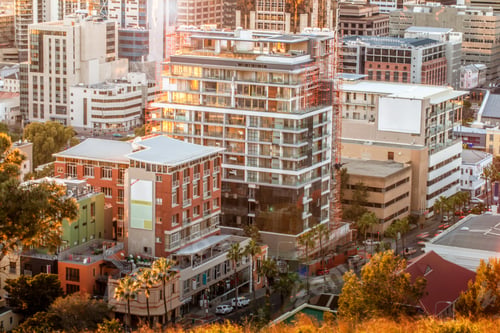 Preview: Inner city vibes. Shot of urban development.