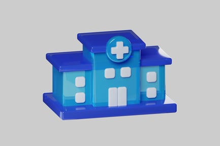 Preview: Cartoon hospital building
