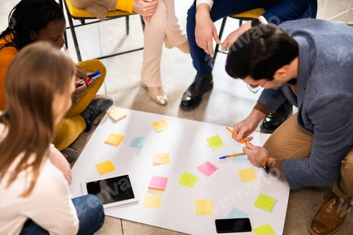 Preview: Business team working in a start-up office