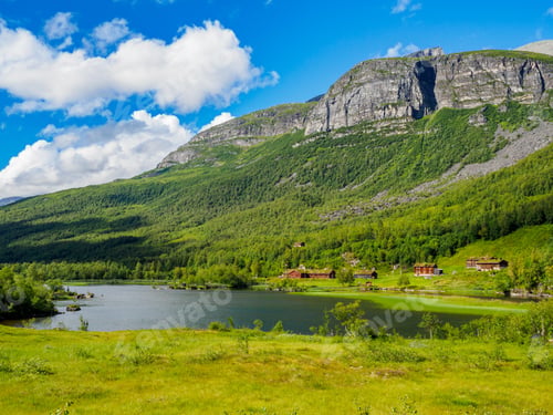 Preview: Innerdalsvatna Lake. Innerdalen mountain valley of Norway