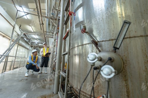 Preview: Asian staff oversee production and inspection in factories.