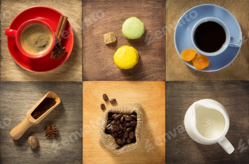 Preview: cup of coffee, tea and cacao