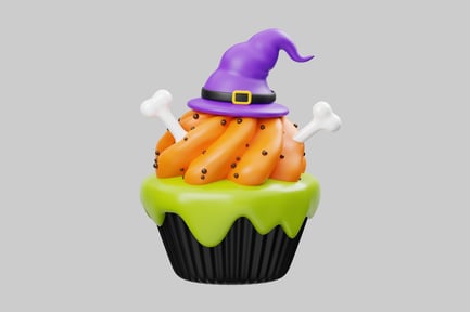 Preview: Halloween witch cupcake treat