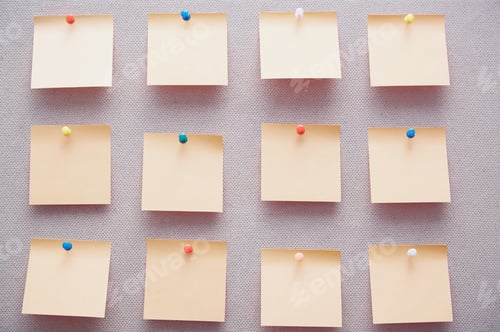 Preview: Sticky notes on a bulletin board